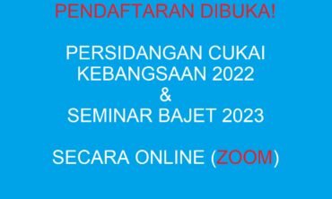 Persidangan Cukai Kebangsaan 2022 dan Seminar Bajet